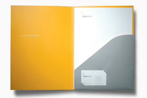 Plastream Promotional Folder Design